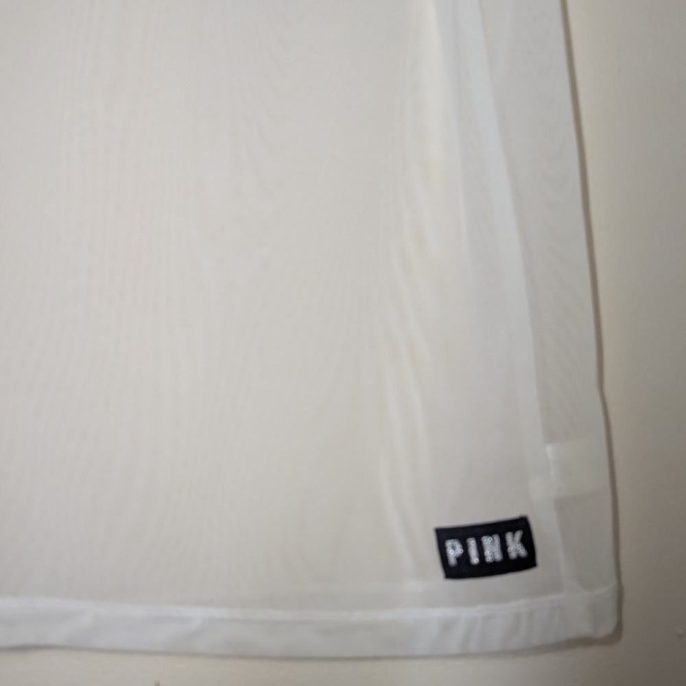PINK Victoria's Secret White Sheer Women's Top - Picture 2 of 4